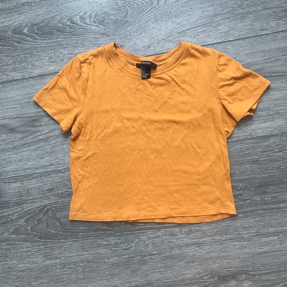 Forever 21 Tops - Forever 21 Mustard Crop Top